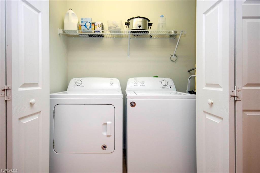 Laundry area featuring washer and dryer