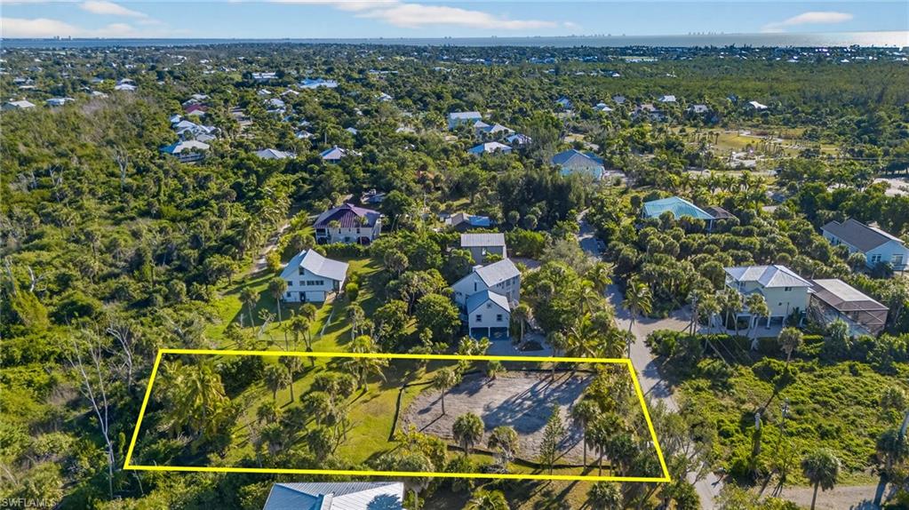 Aerial View of Lot with Lot Lines