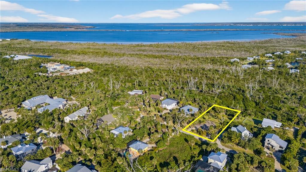Aerial View of Lot with Lot Lines