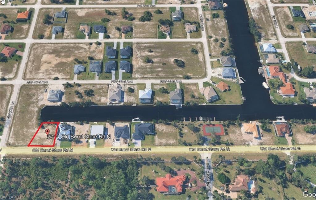 Aerial overview of property's location