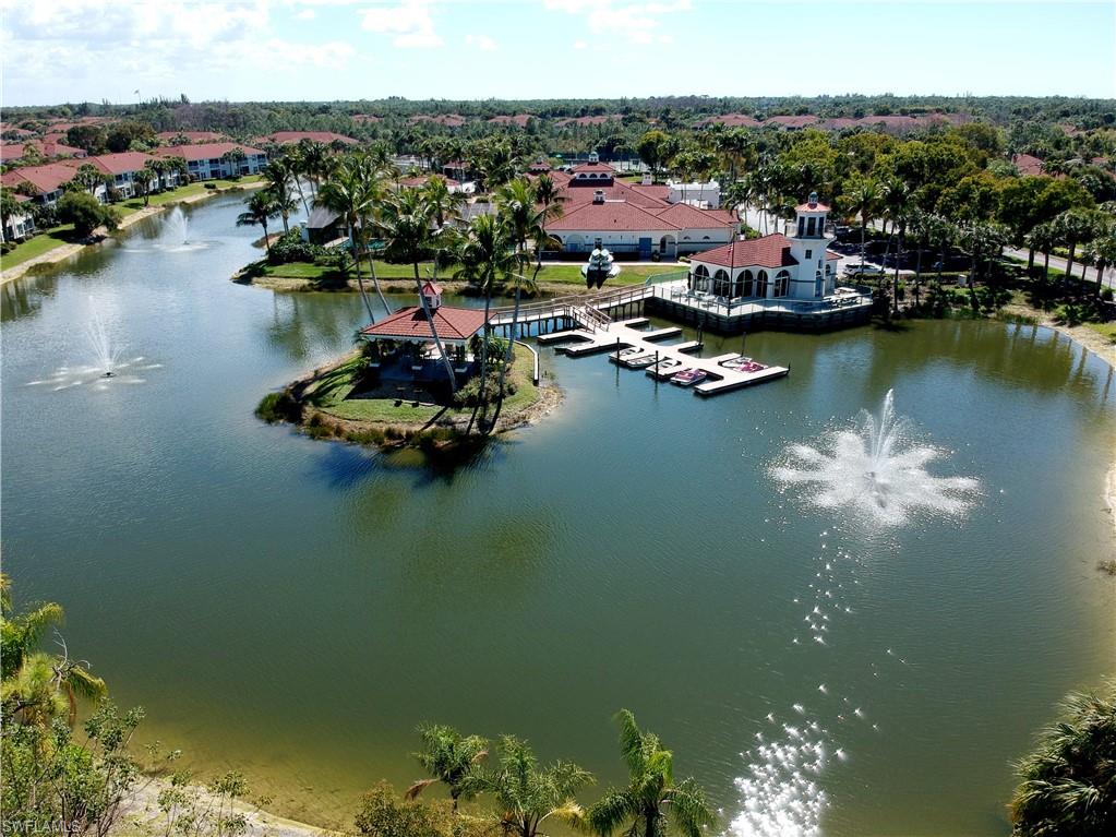 Drone / aerial view of a nearby body of water