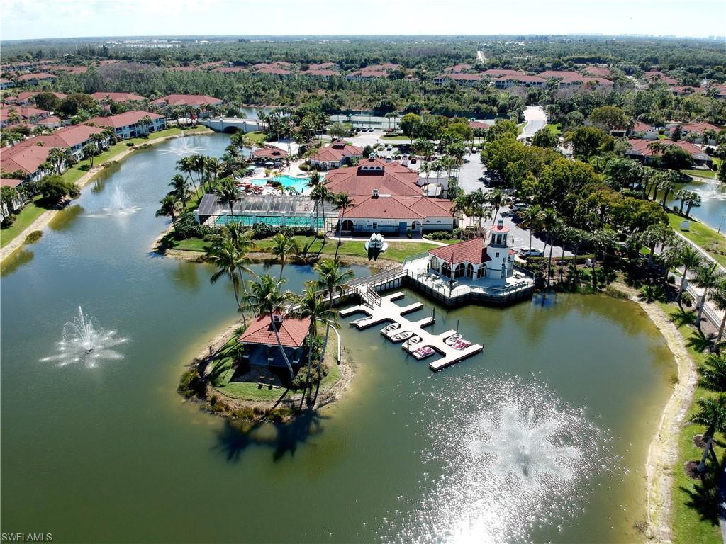 Aerial overview of property's location featuring nearby suburban area