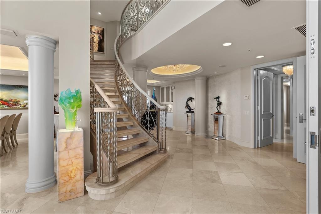 entry on lower level