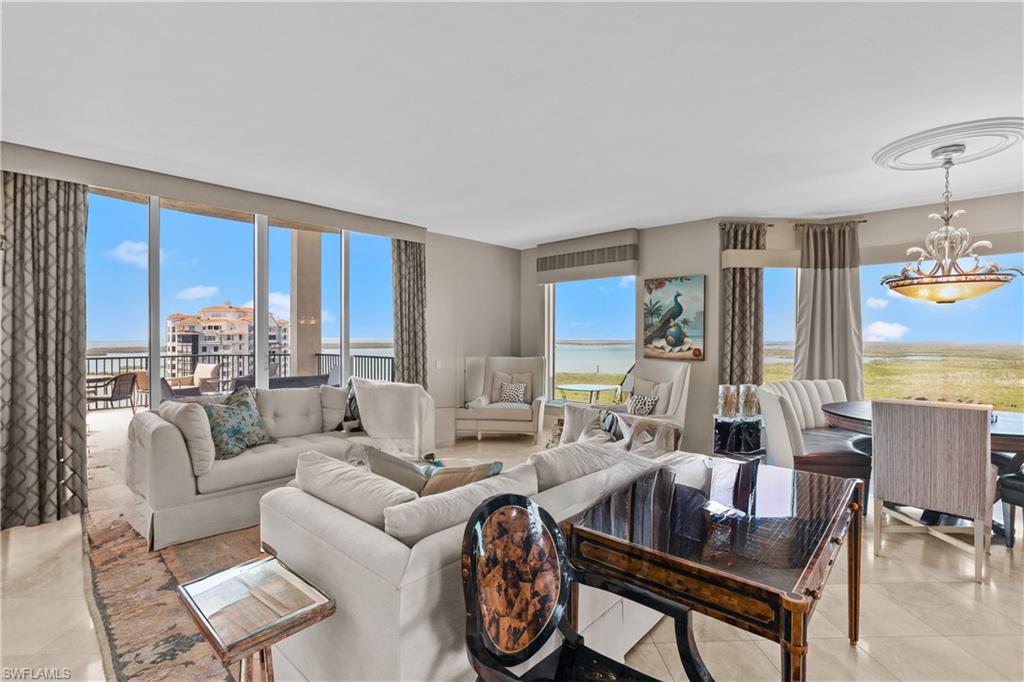 family room with access to open lanai