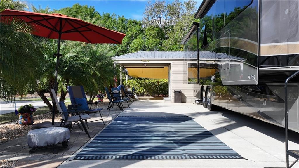 View of patio
