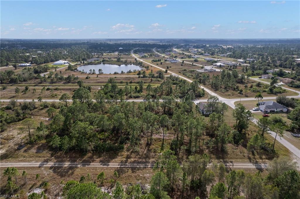 Drone / aerial view of a nearby body of water