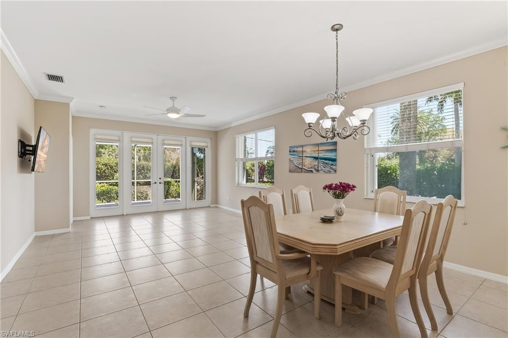 Combined dining and living room.  Spacious for both!