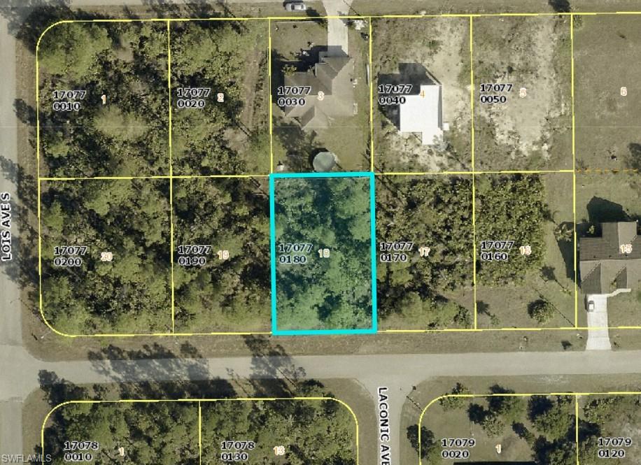 Aerial view of property's location featuring property boundaries highlighted