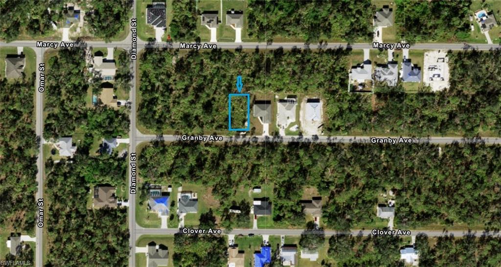 Map / location featuring property parcel outlined