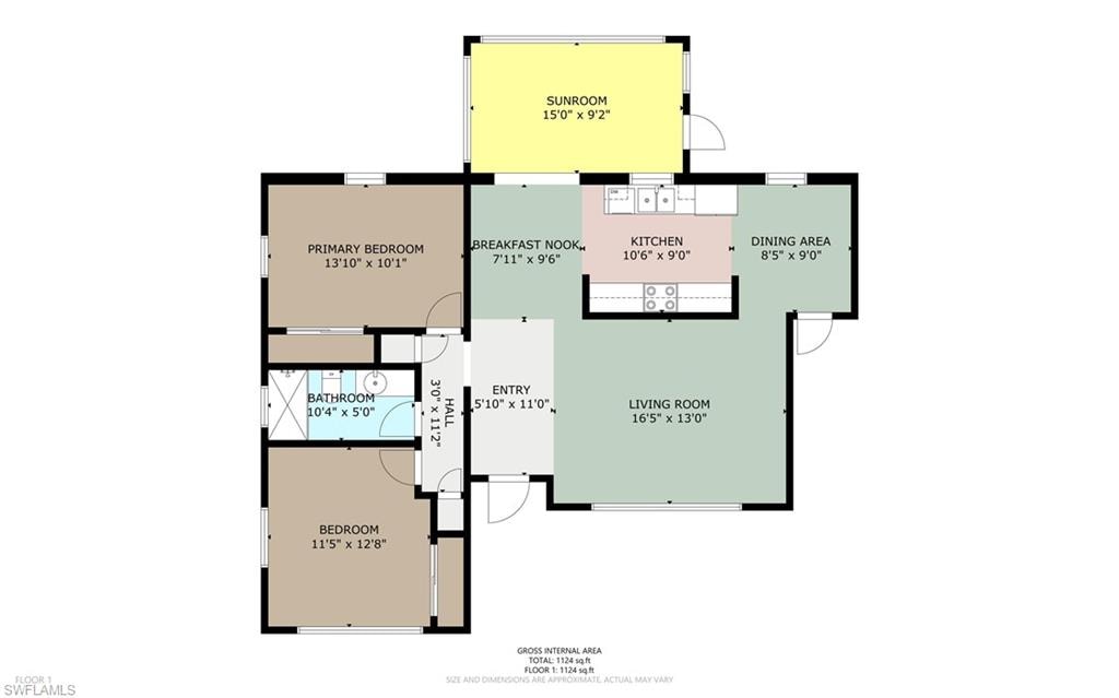 View of room layout