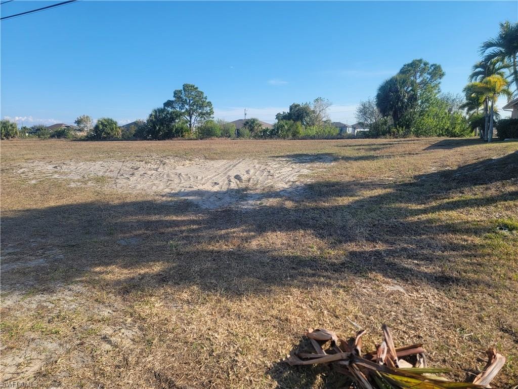 View of yard featuring a view of rural / pastoral area