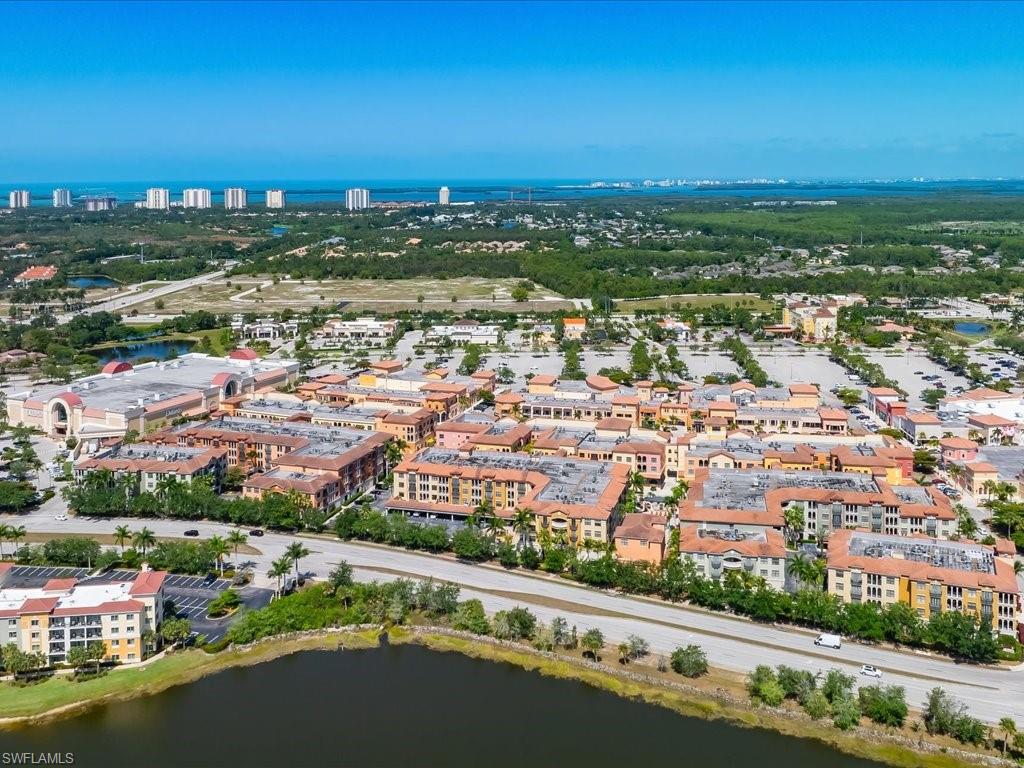 View of urban area featuring a large body of water