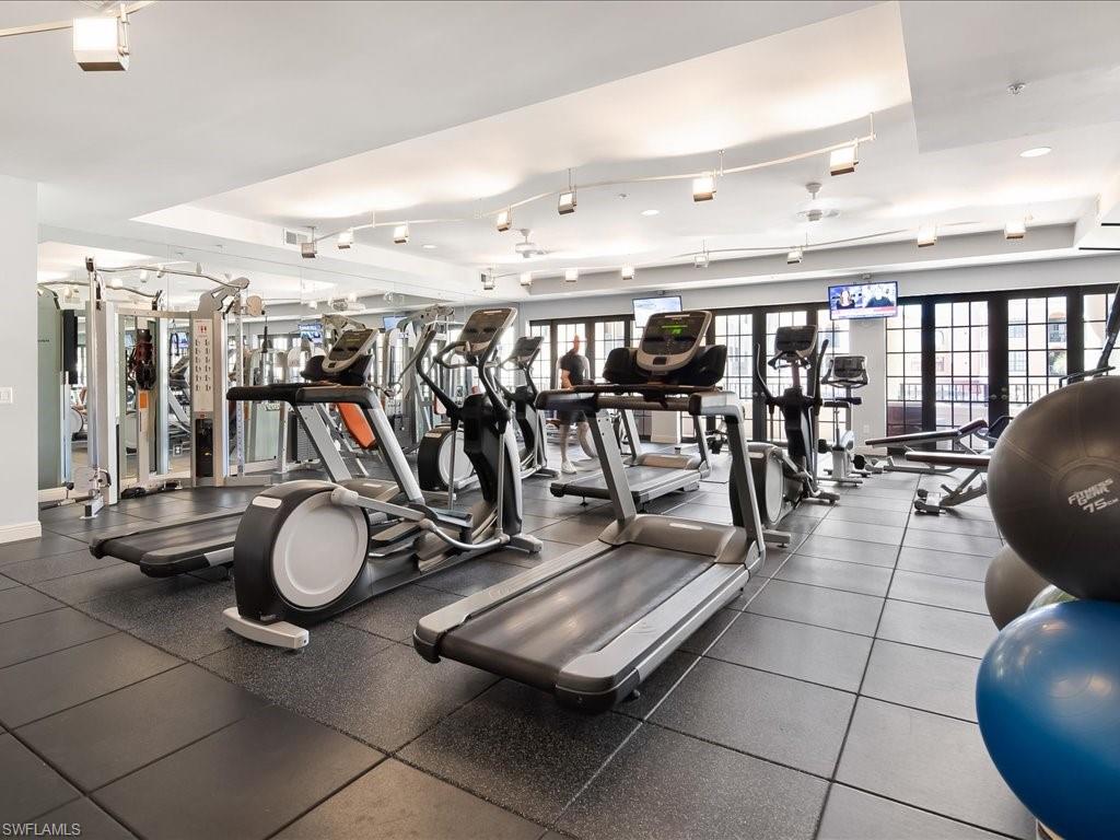 View of workout area