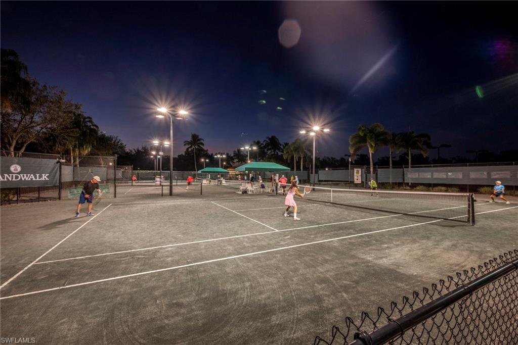 View of tennis court