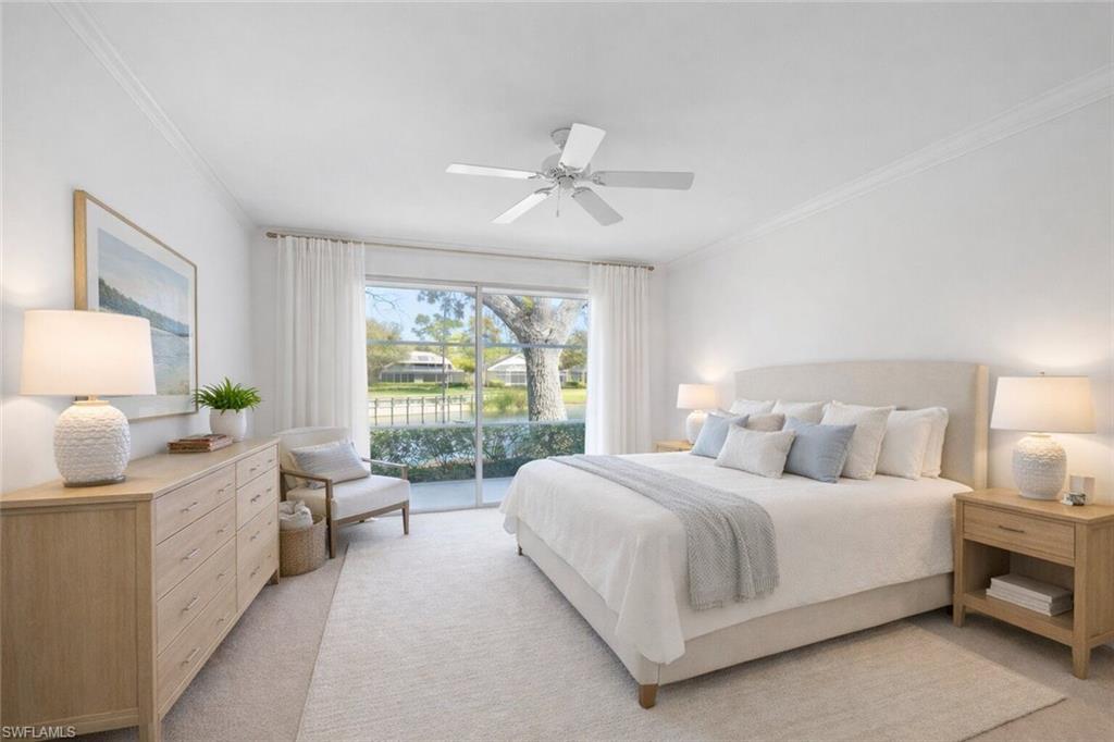 virtually staged primary suite