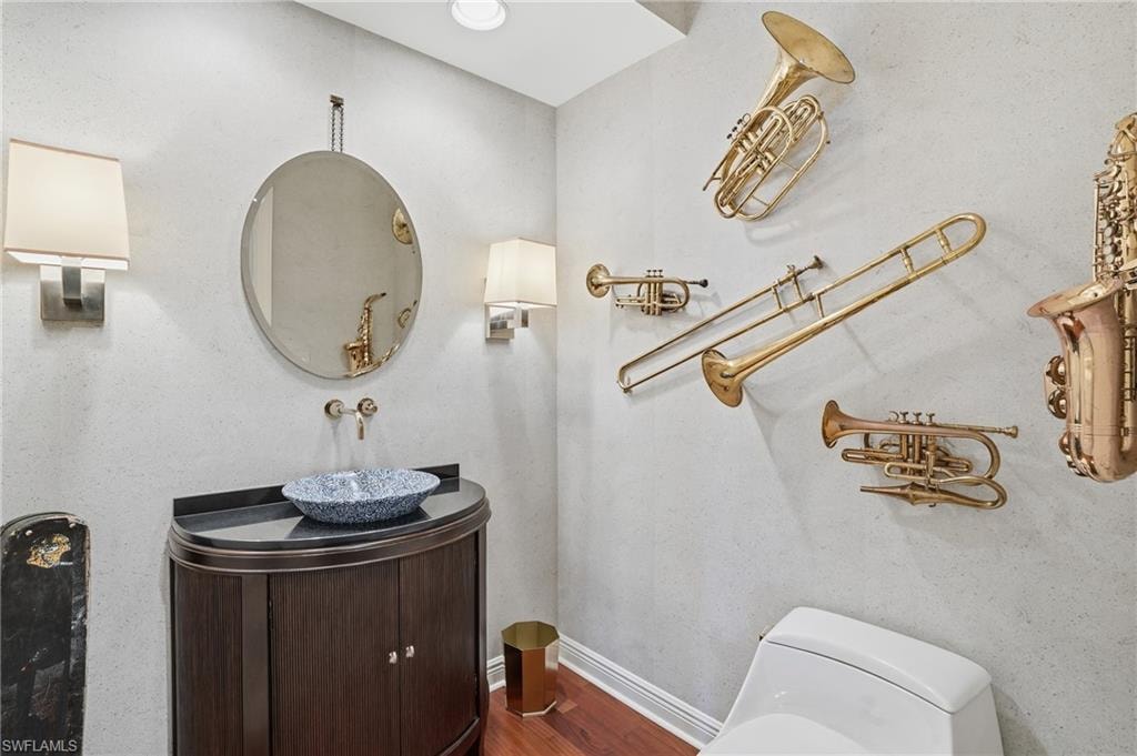 Half bath in hallway