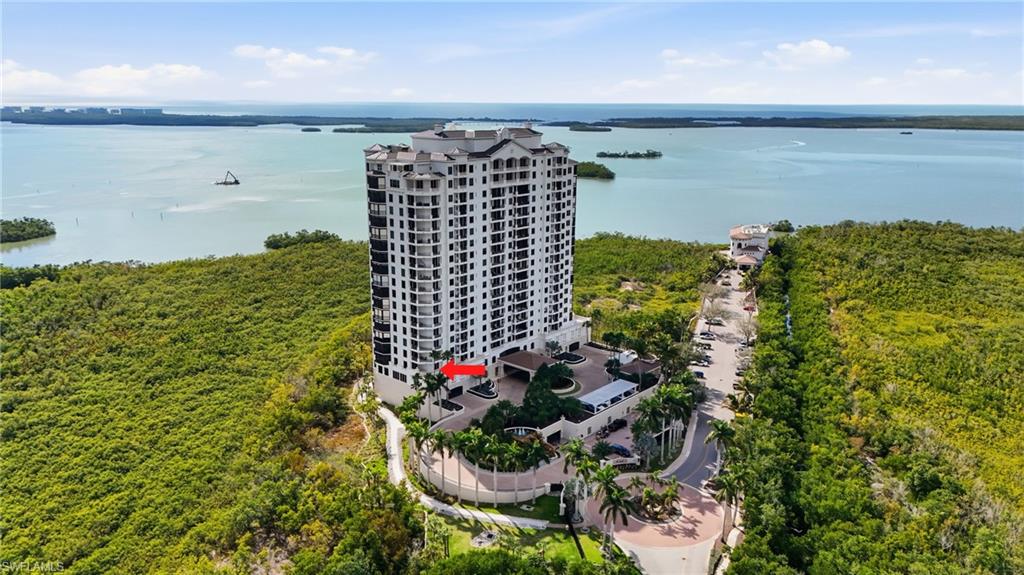 Location of unit (see arrow). Entire end front to back. Easy walk to Bay Club next door.
