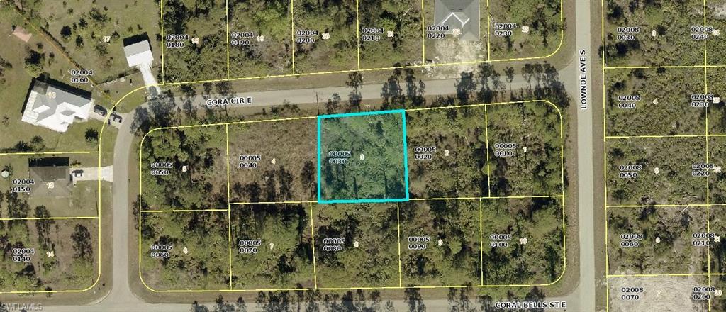Map of property location with property parcel outlined
