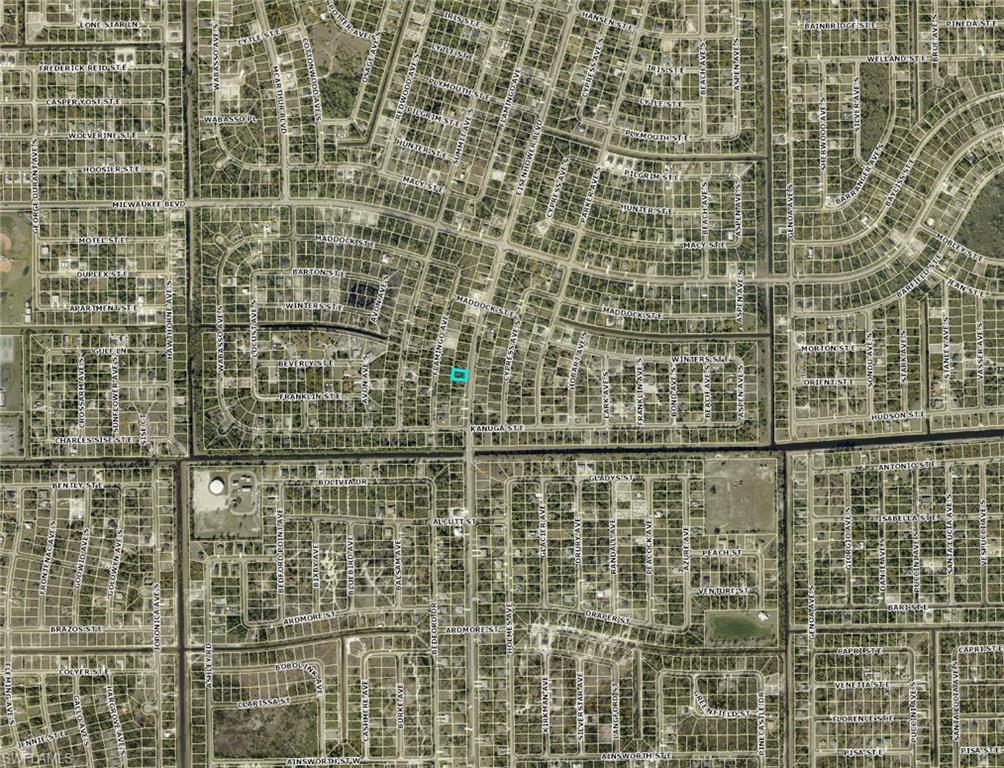 Aerial view of property's location