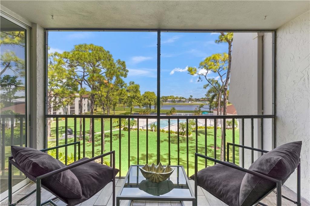 Beautifully remodeled 2-bedroom, 2-bath lakefront unit with stunning long lake views!