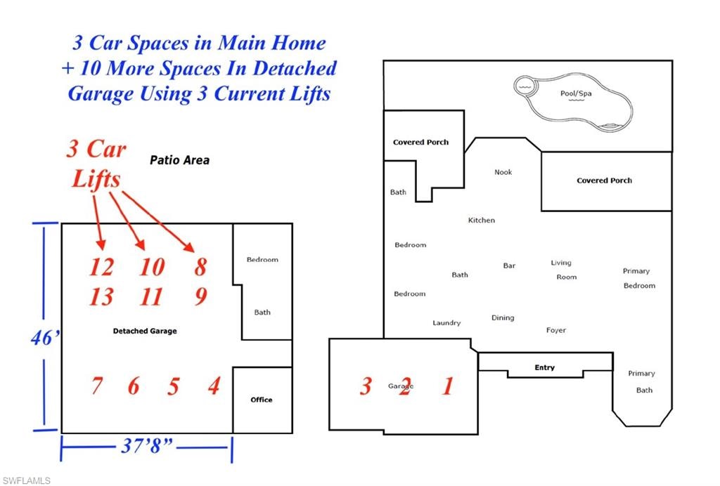 View of home floor plan