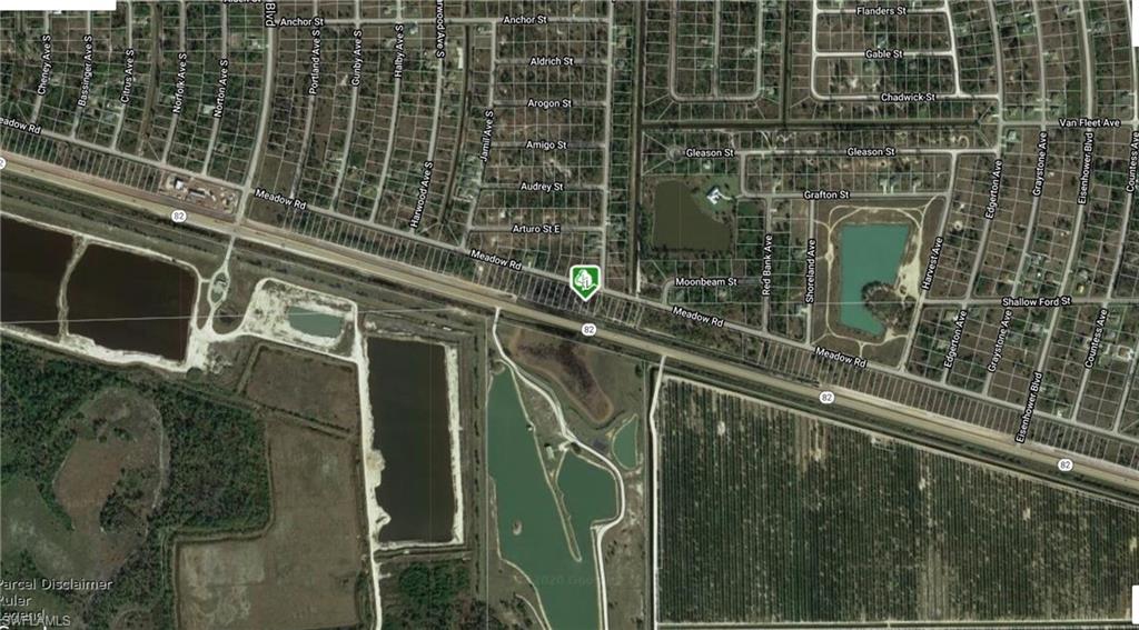 Aerial overview of property's location