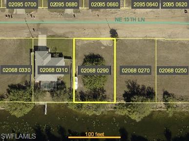 Aerial overview of property's location