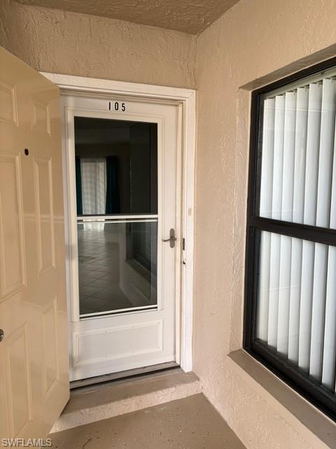View of exterior entry