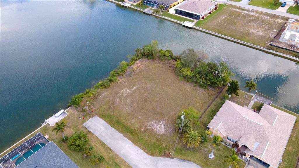 Bird's eye view of a large body of water