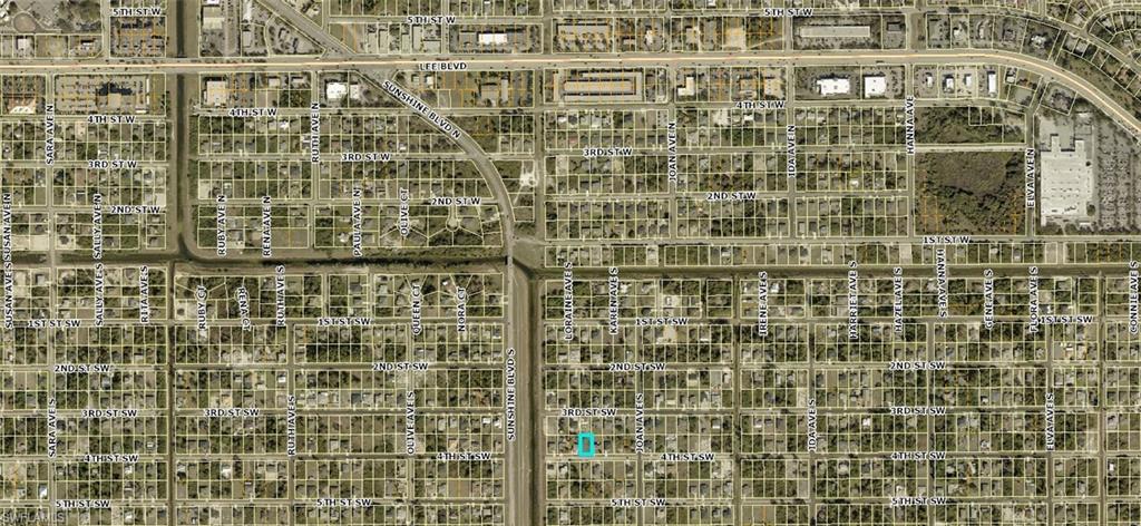 Aerial view of property's location