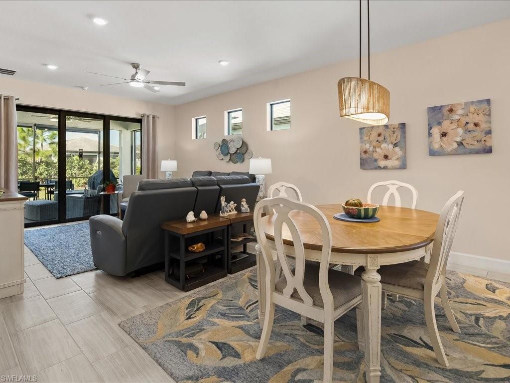 Dining Area & Living Room