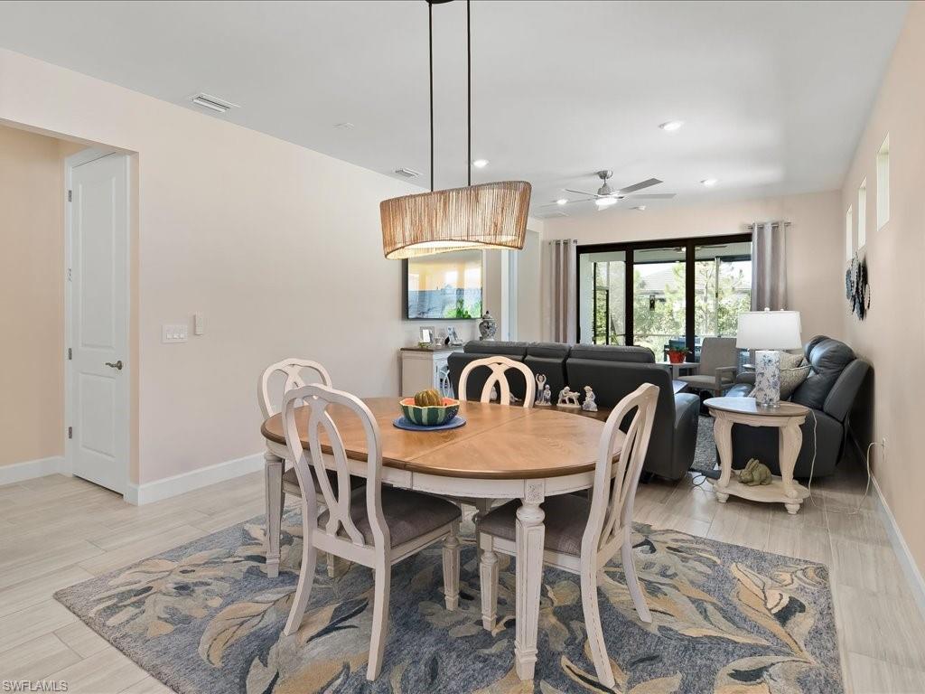 Dining Area & Living Room