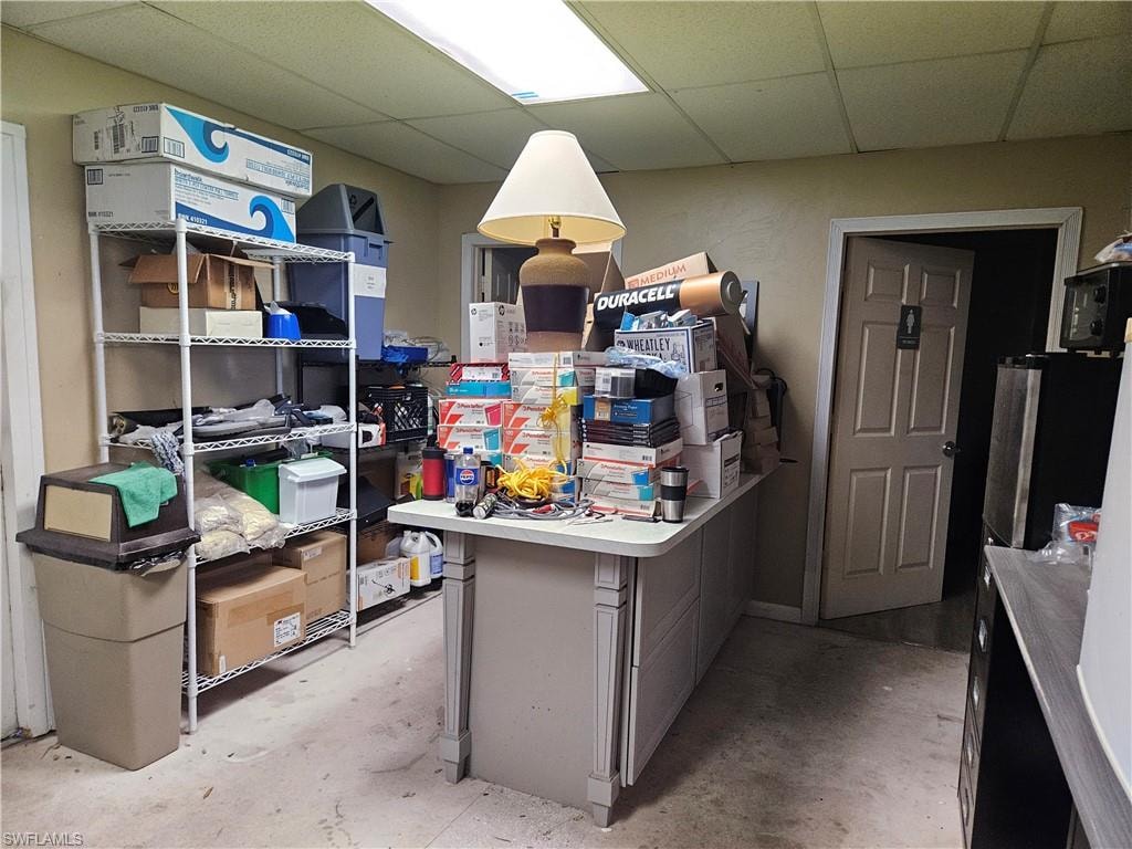 View of storage room