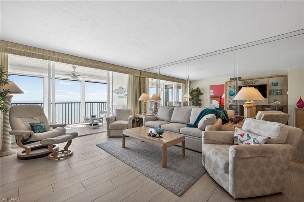 Living Area with Gulf View