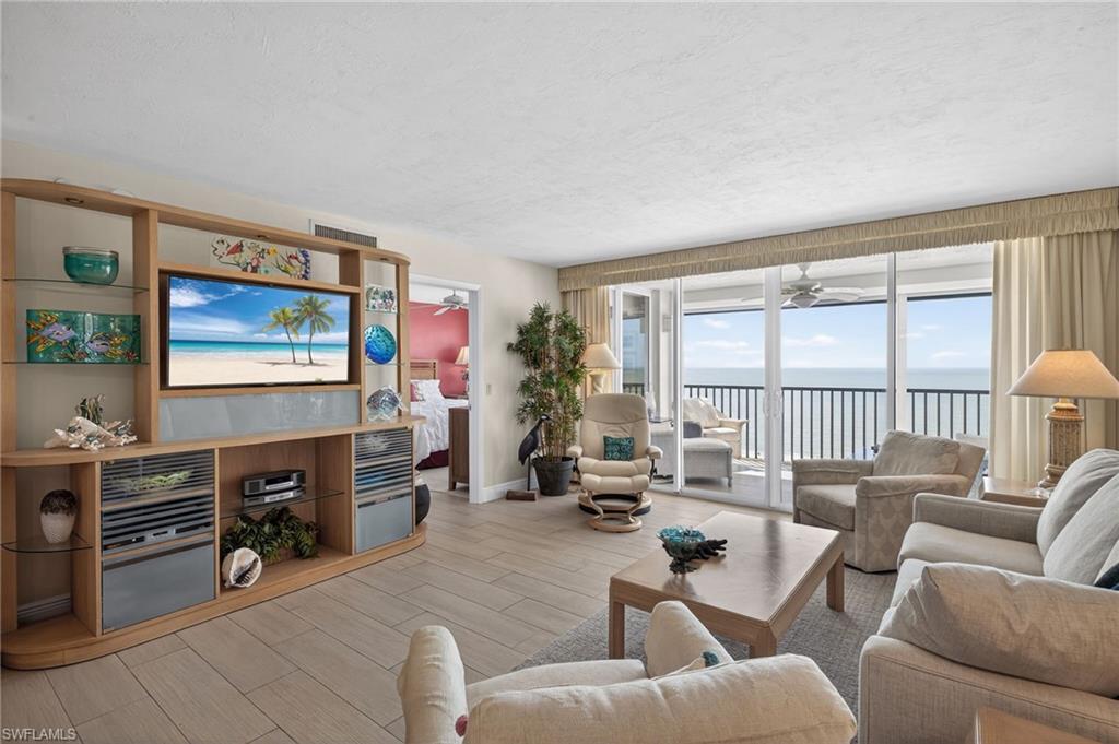 Living Area with Gulf View