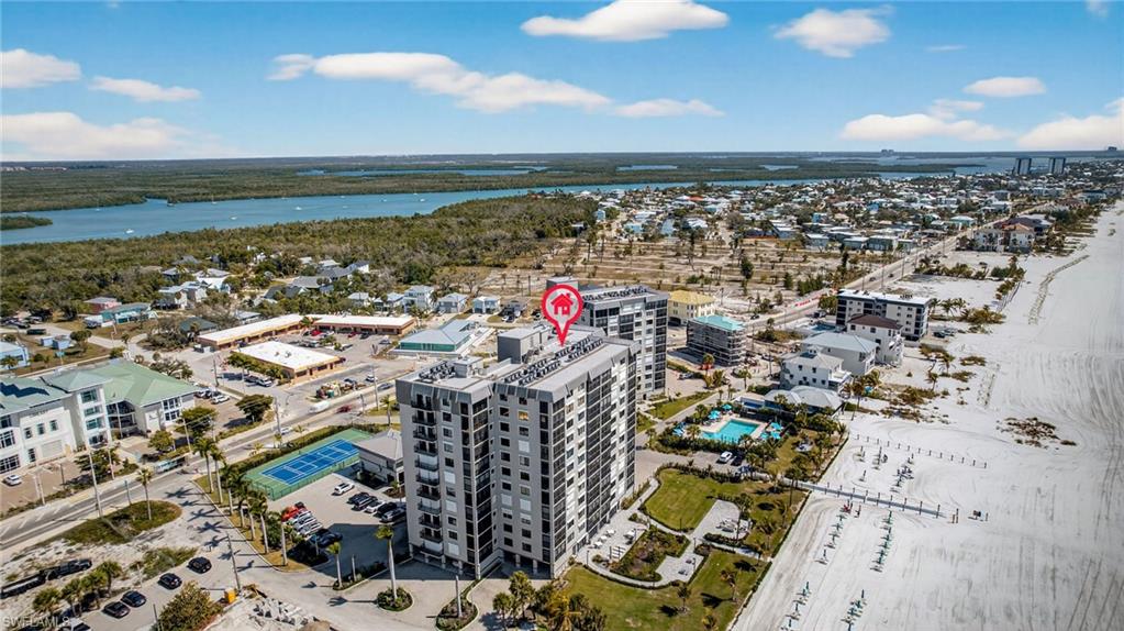Aerial View of Caper Beach Club on Gulf