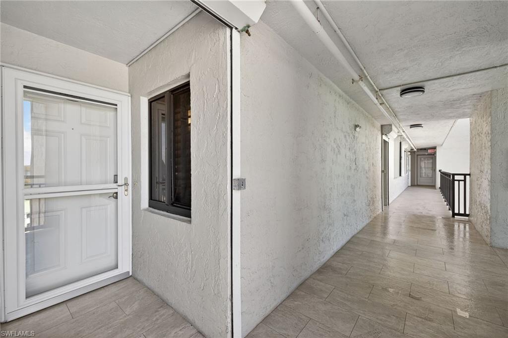 Entrance to unit
