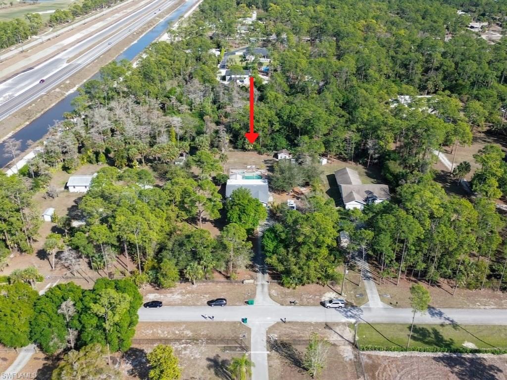 Drone / aerial view of a large body of water