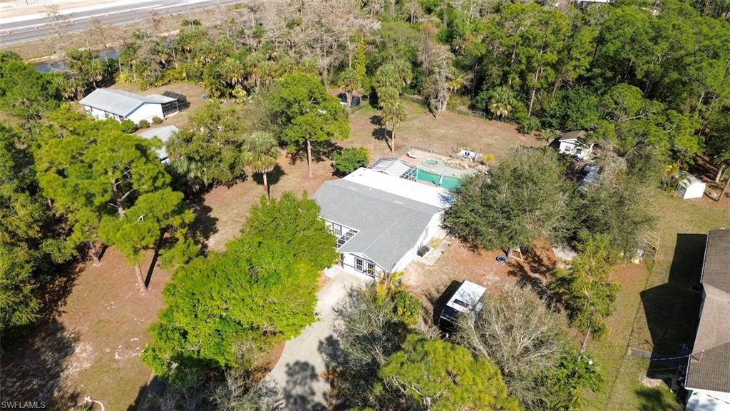 View from above of property