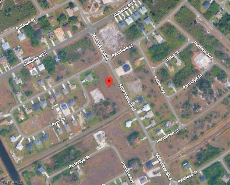 Aerial view of property's location featuring property boundaries highlighted