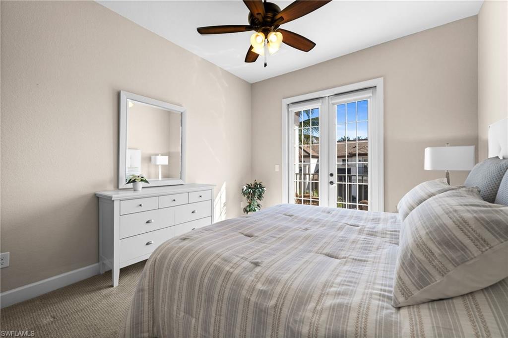 Large Guest bedroom with king bed, balcony and private bath