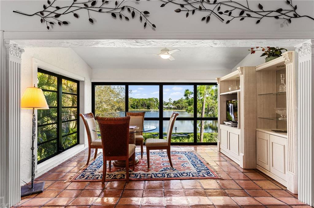 Glassed-in lanai creates a bonus room with great light and a gorgeous view!