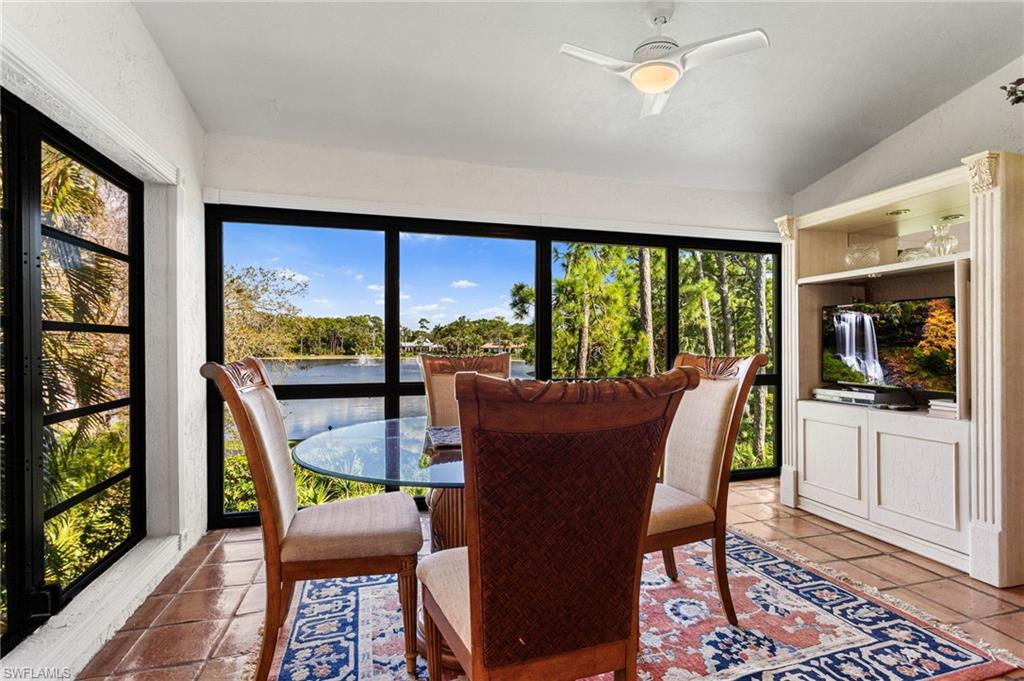 Glassed-in lanai creates a bonus room with great light and a gorgeous view!
