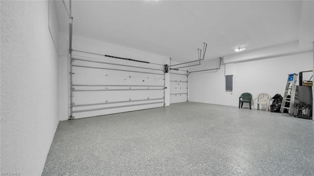 Garage with electric panel