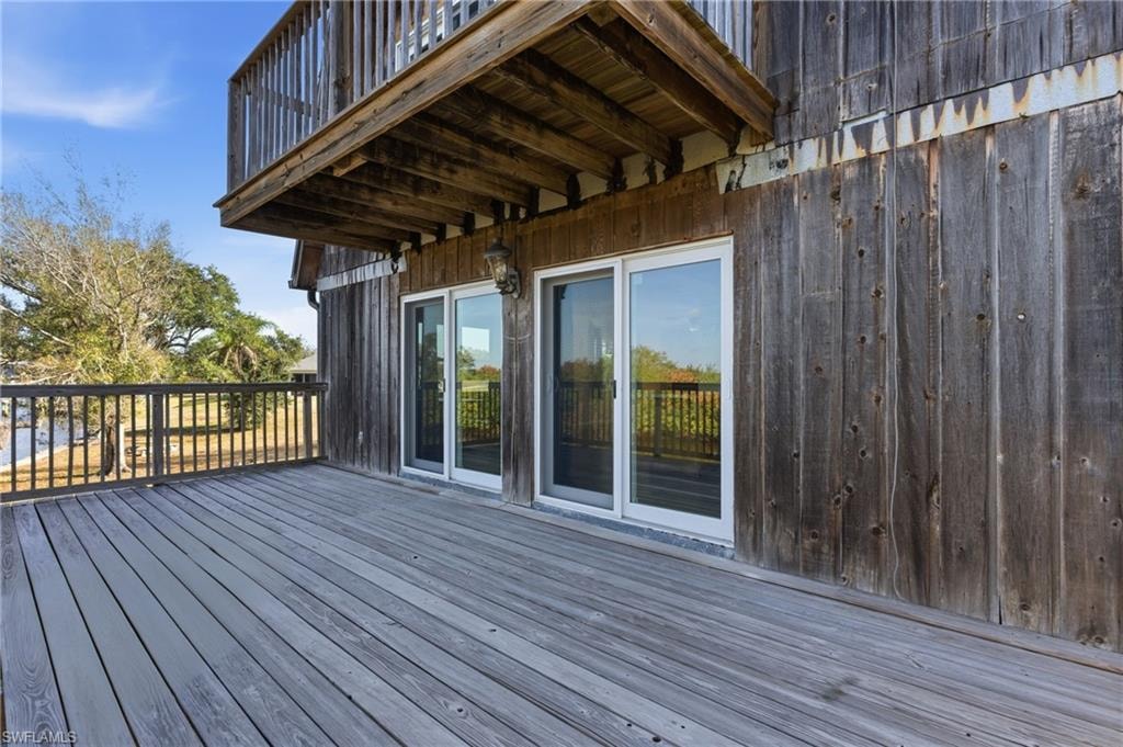 View of deck