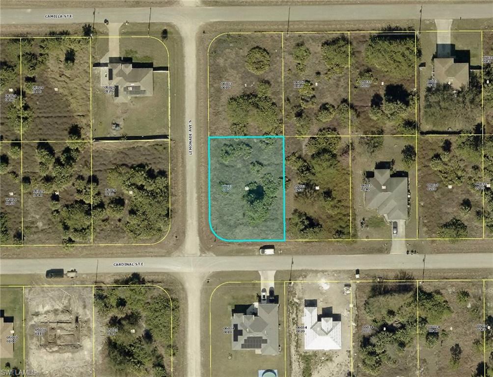 Map of property location with property boundaries highlighted