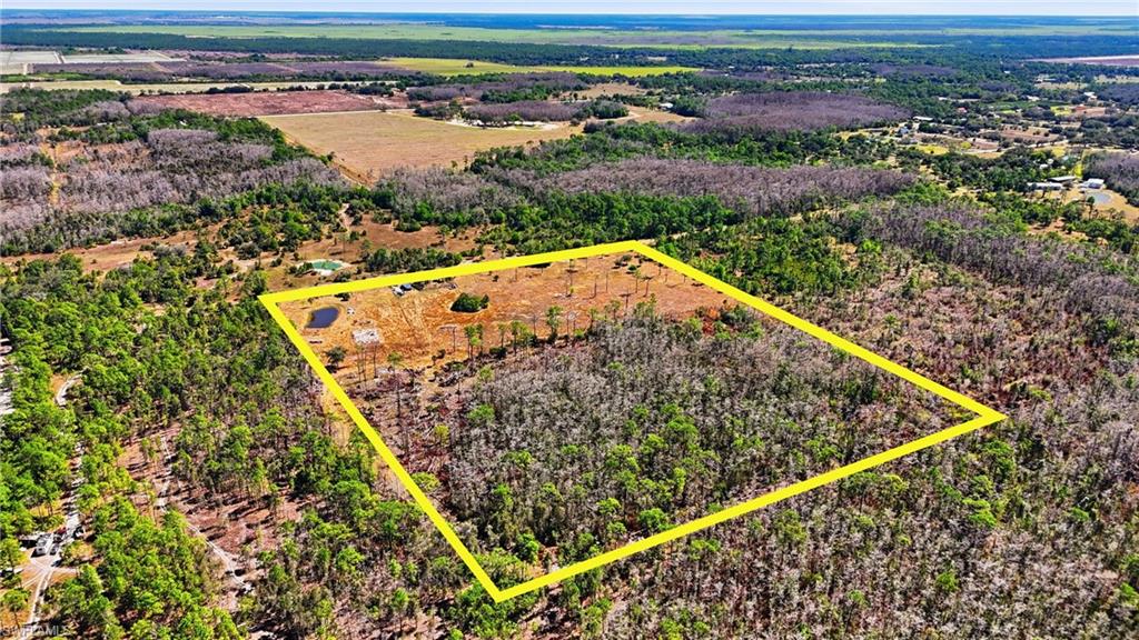 View of property location with property parcel outlined