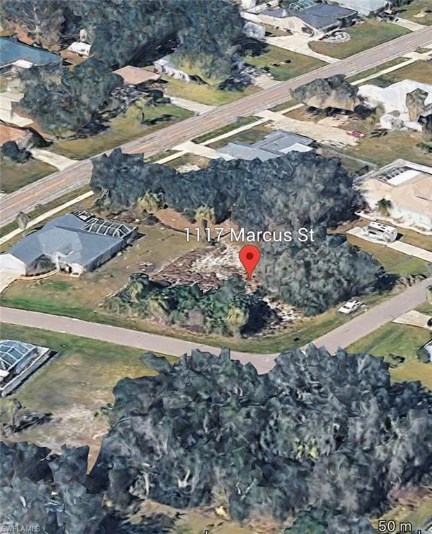 Aerial map of property and surrounding area