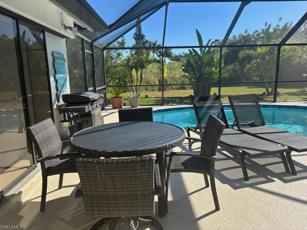 Outdoor dining area