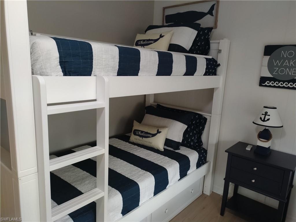 Bedroom featuring light wood-type flooring